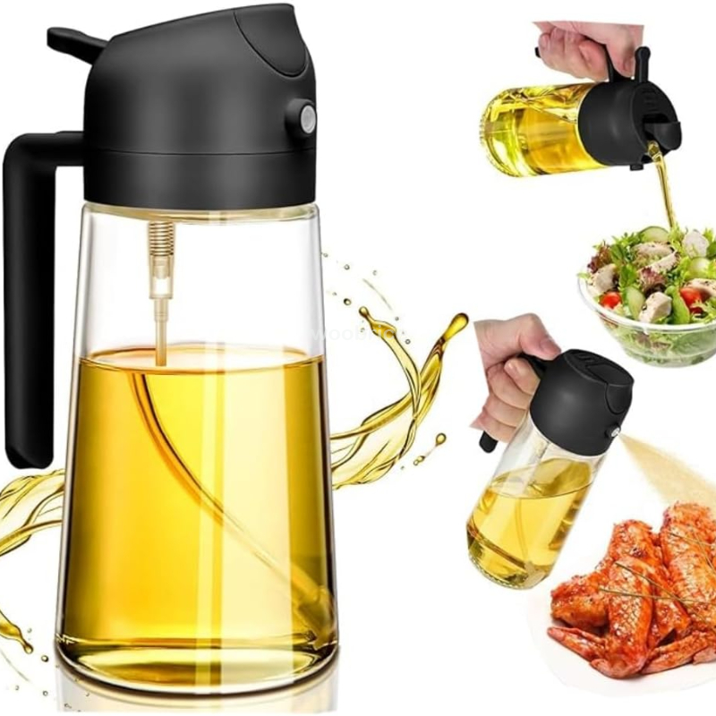 Oil Mister Spray Bottle - Pulverizador de aceite de vidrio de