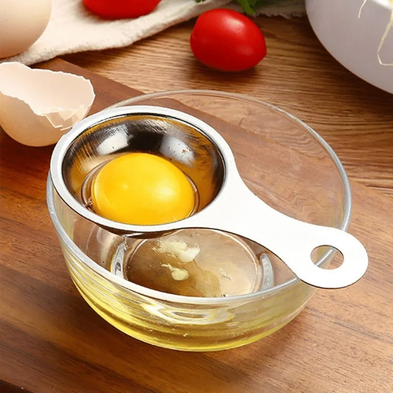 Egg Separator Tool - Separador de huevos de acero inoxidable,