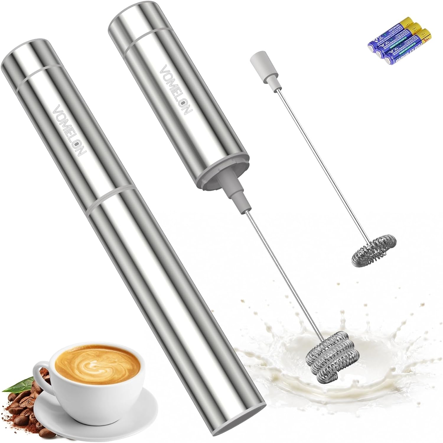 Milk Frother - Espumador de Leche Portátil, Espumador de