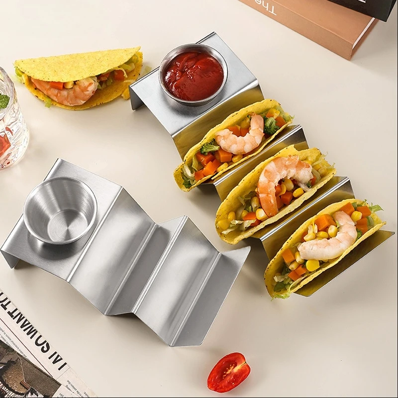 Kitchen Gadgets Of 2025 - Soporte para tacos de acero inoxidable