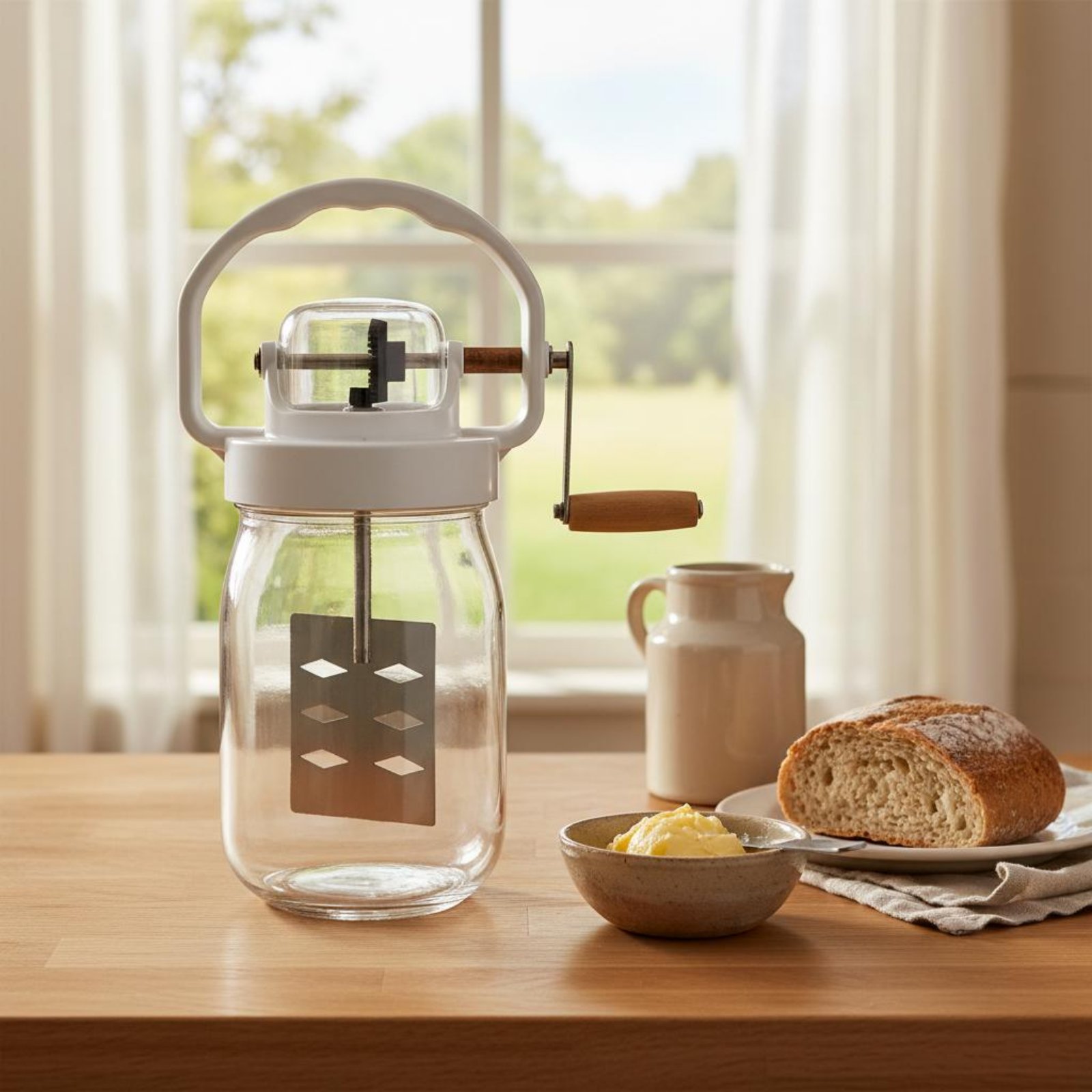 Kitchen Hand Gadgets - Mantequera Manual Fácil de Limpiar, Generador