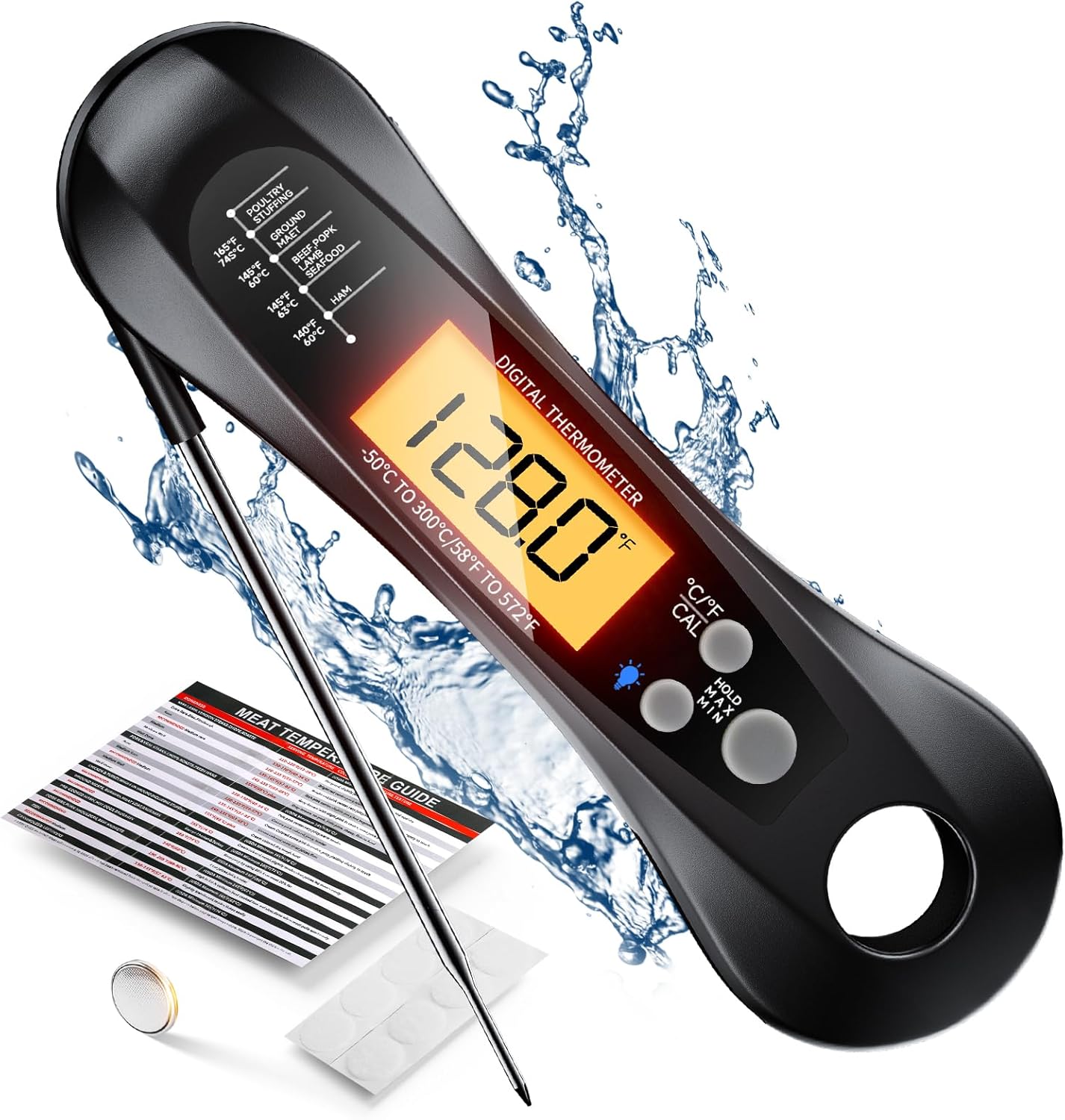Instant Read Thermometer - Termómetro digital para carne de lectura