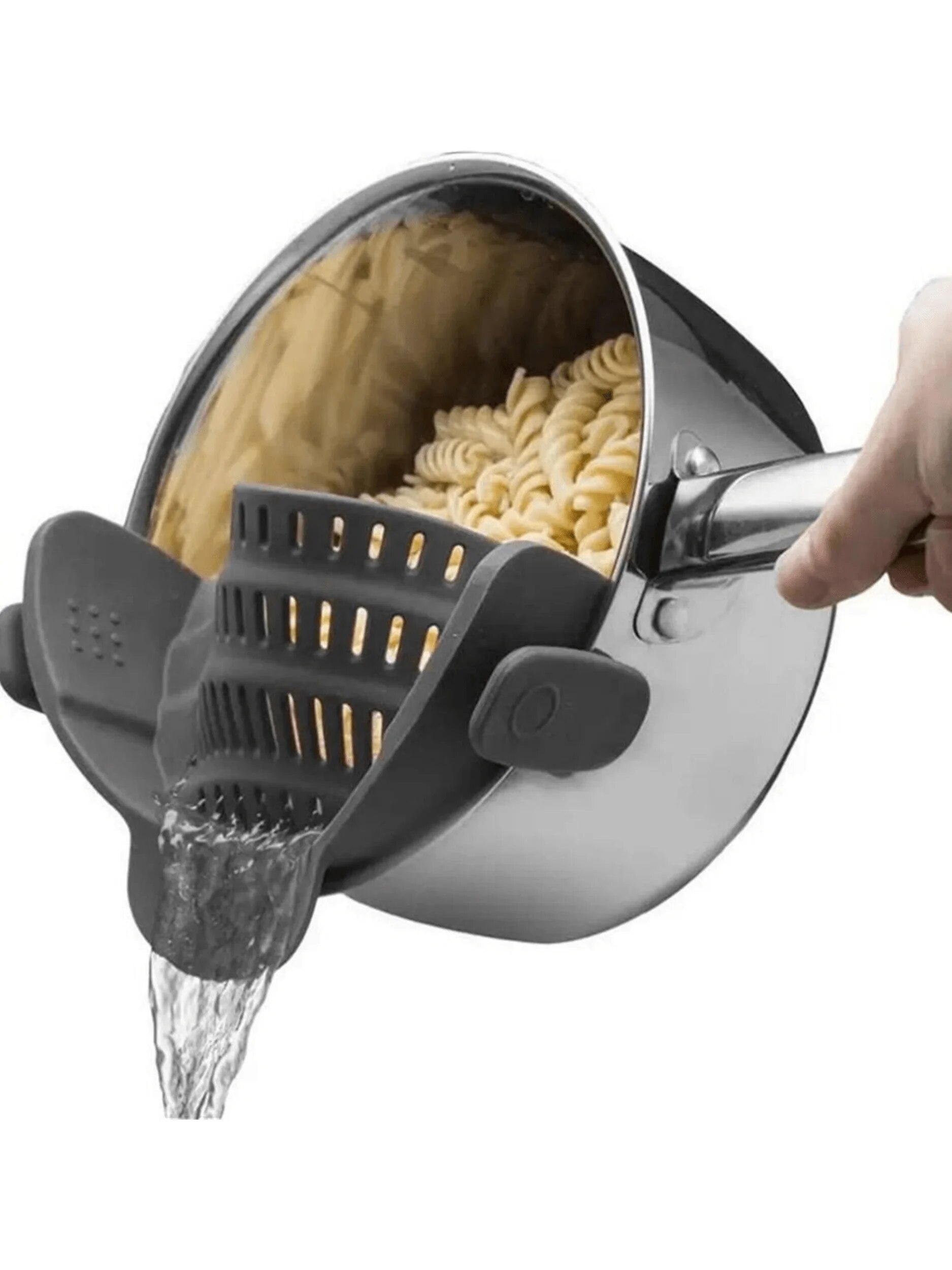 Kitchen Gadgets Cool - Colador de silicona ajustable con Clip