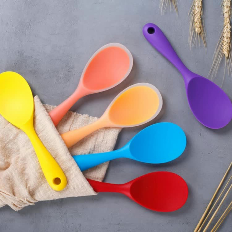 Kitchen Gadgets Cool - Cuchara de silicona antiadherente, olla antiescaldado
