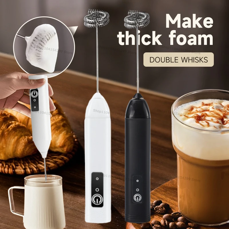 Milk Frother - Espumadores de leche inalámbricos, licuadora eléctrica