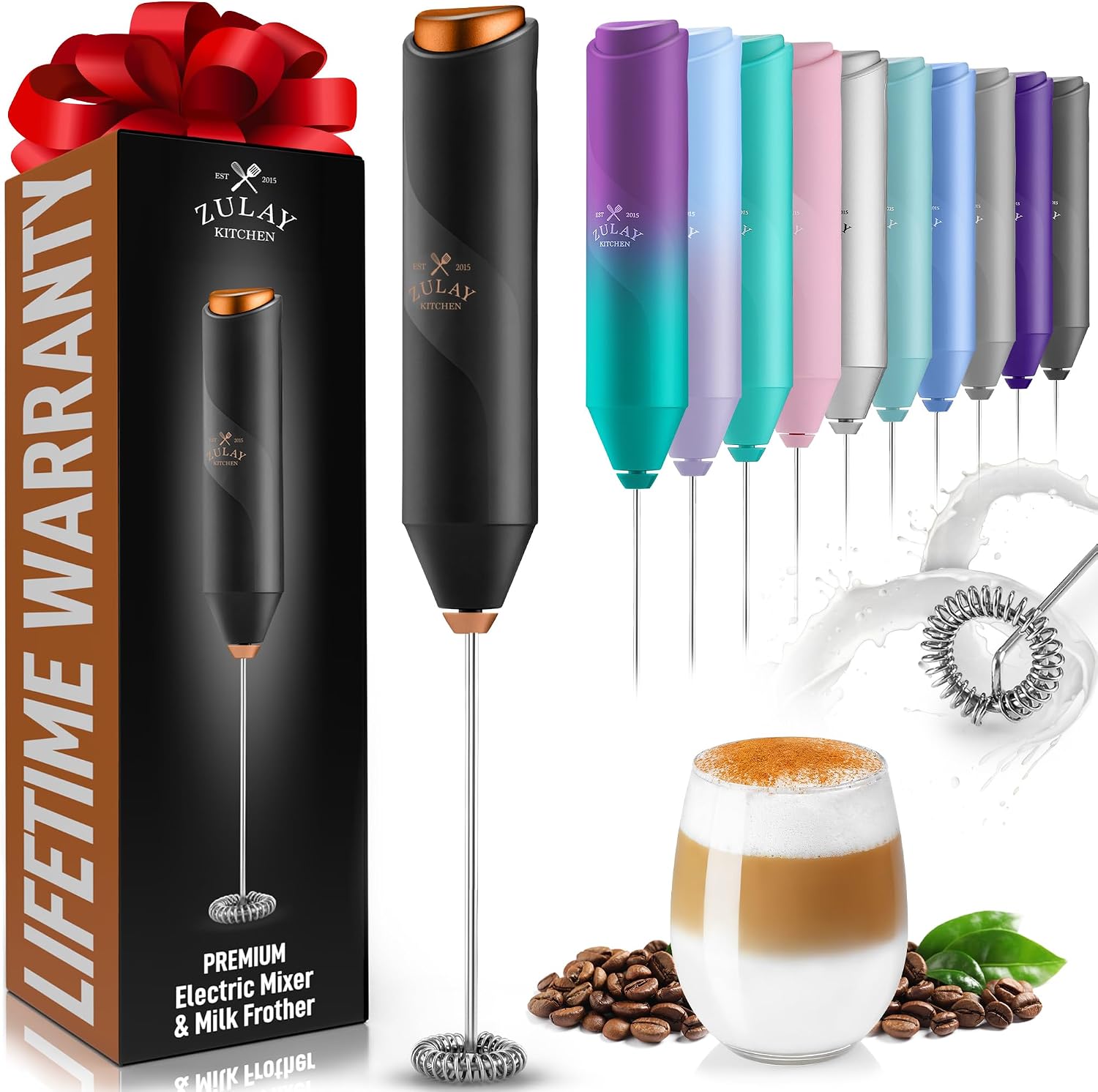 Milk Frother - Espumador de Leche, Batidor Manual de