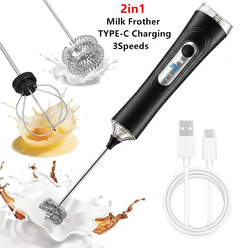 Espumador de Leche Eléctrico + - Milk Frother reseña y precio