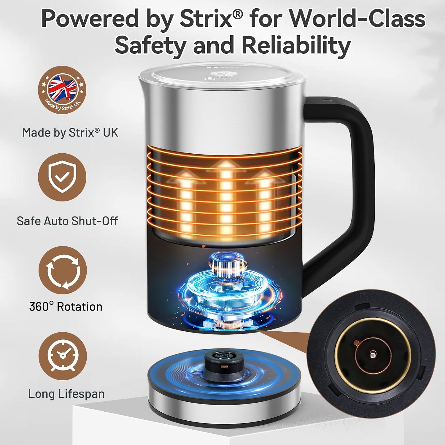 Espumador de Leche Eléctrico d - Milk Frother reseña y precio