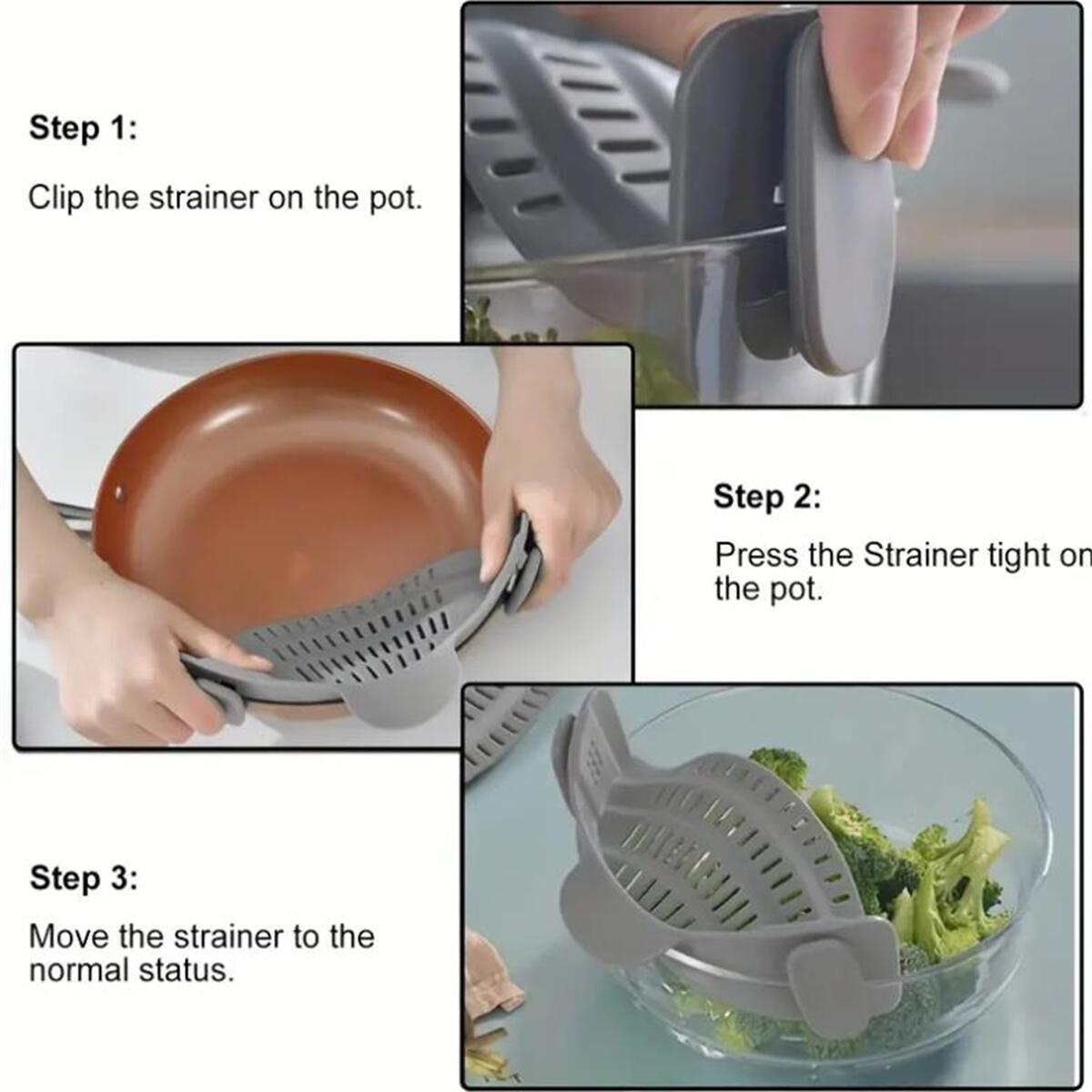 Colador de silicona ajustable  - Kitchen Gadgets Cool reseña y precio