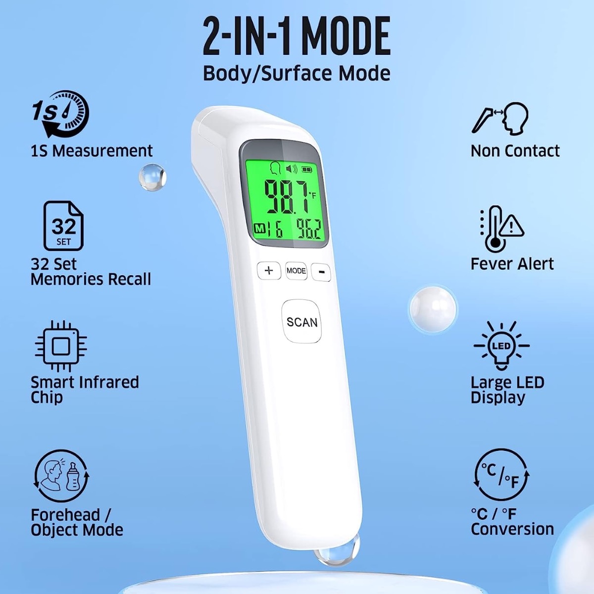 Termómetro para adultos y niño - Instant Read Thermometer reseña y precio