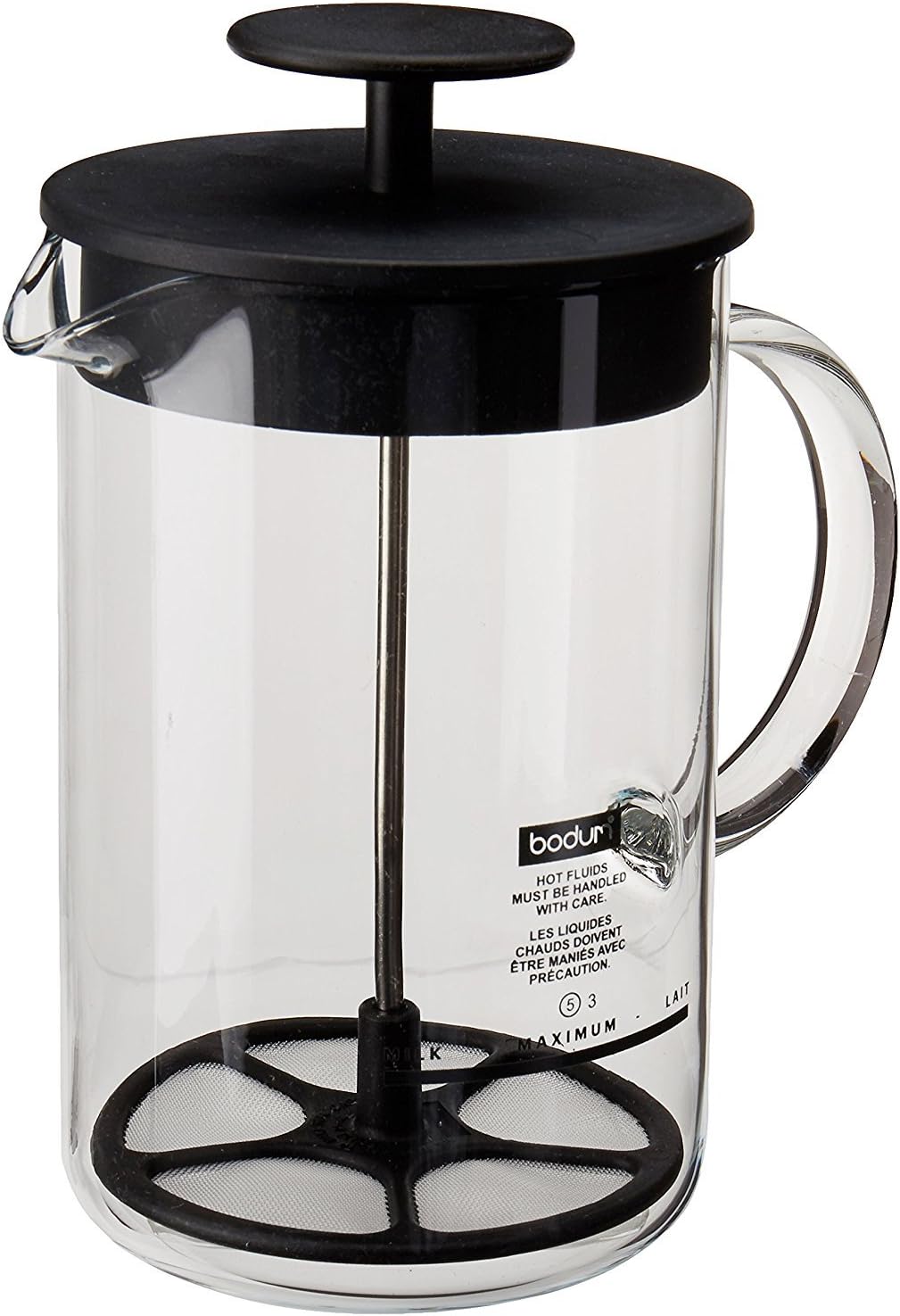Espumador de leche manual, 8 o - Milk Frother reseña y precio