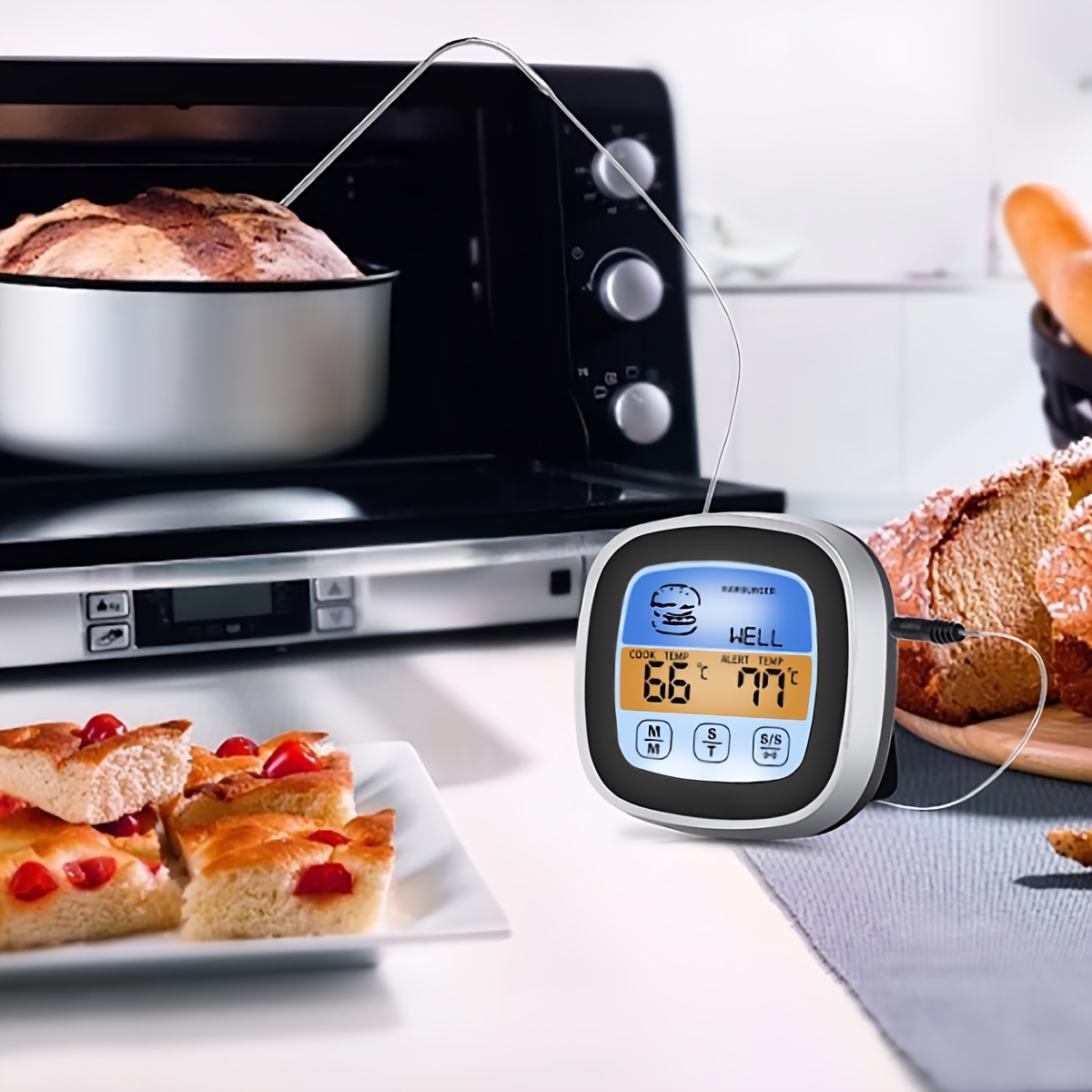 Termómetro Digital para Carne, - Instant Read Thermometer reseña y precio