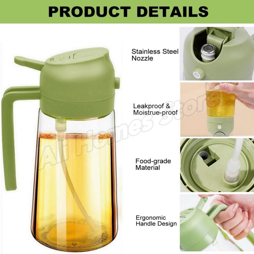 Botella de Plástico 2 en 1 par - Oil Mister Spray Bottle reseña y precio