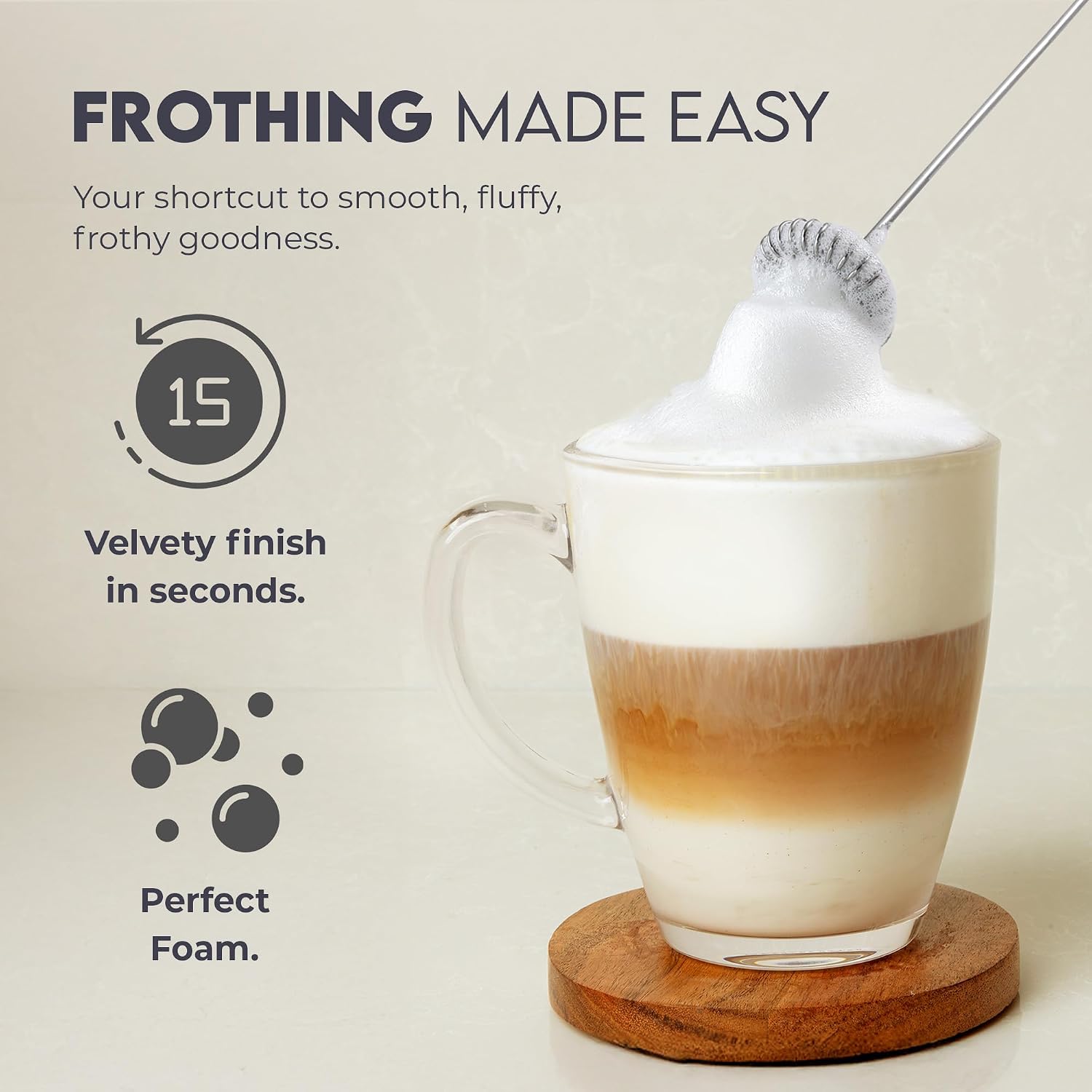 Espumador de Leche, Batidor Ma - Milk Frother reseña y precio