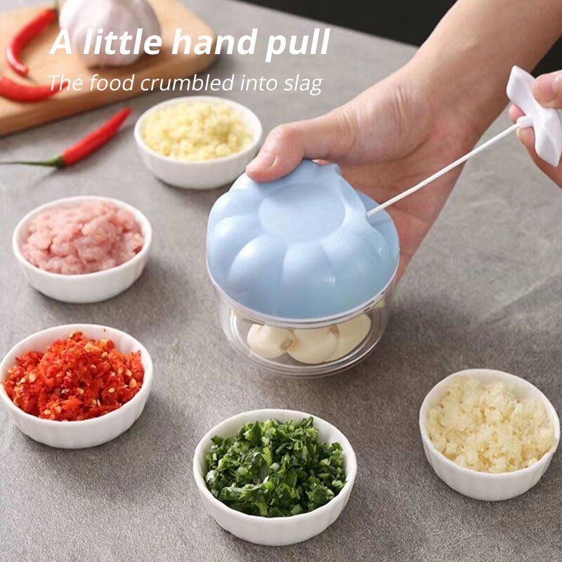 Trituradora Manual de ajo azul - Kitchen Hand Gadgets reseña y precio