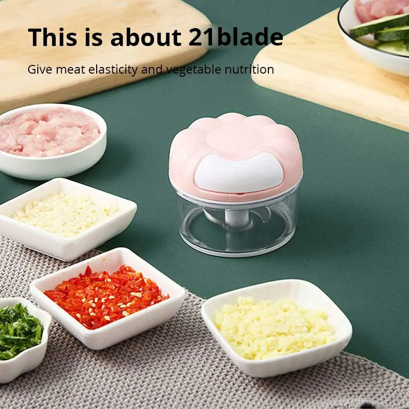 Trituradora Manual de ajo azul - Kitchen Hand Gadgets reseña y precio