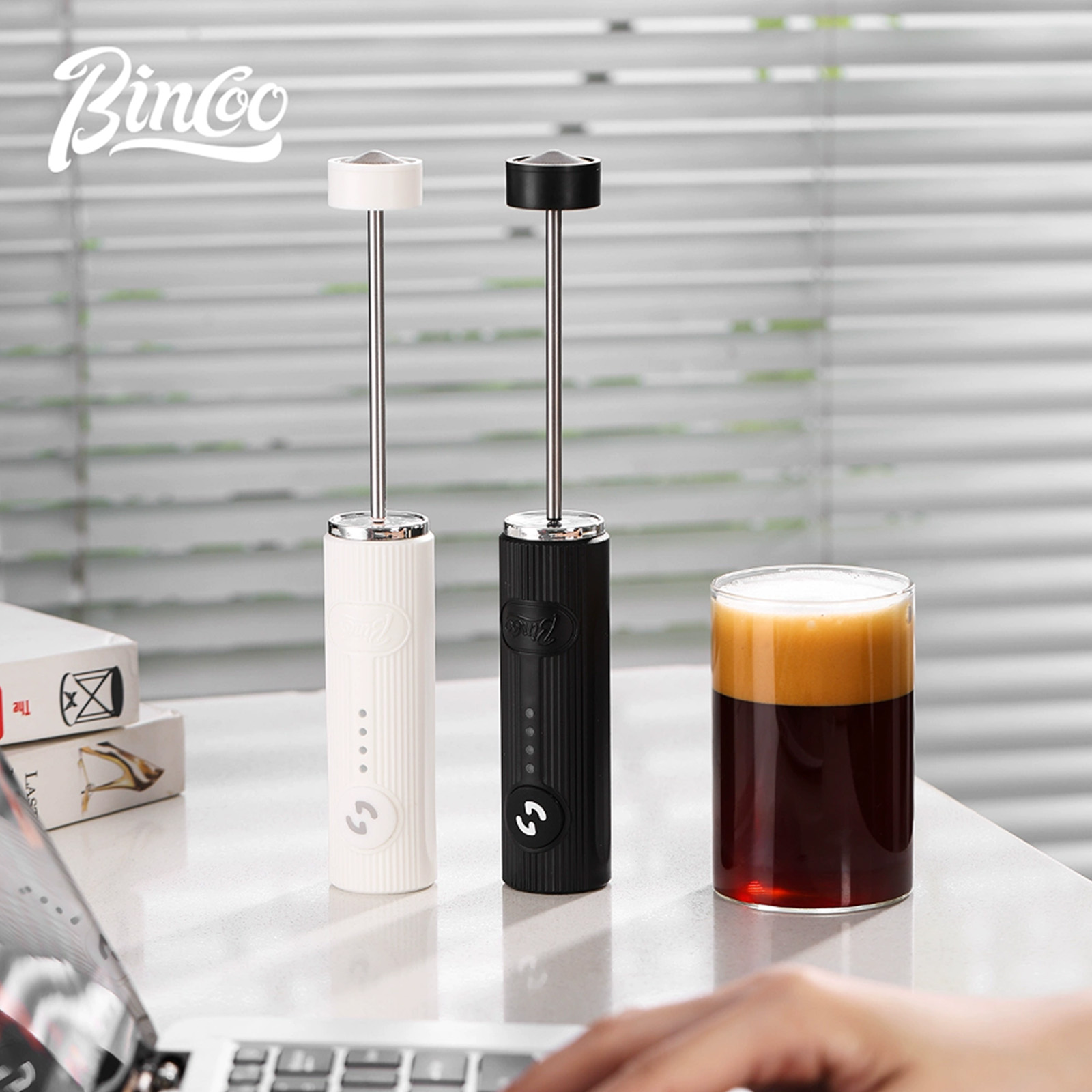 BINCOO-espumador de café eléct - Milk Frother reseña y precio