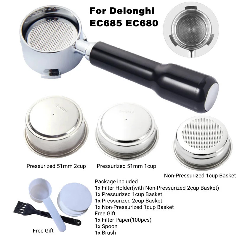 Portafiltro sin fondo de café  - Delonghi Espresso Magnifica reseña y precio